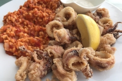 Kalamari mit Djuvec Reis