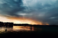 Sonnenaufgang Betina kurz vorm Gewitter