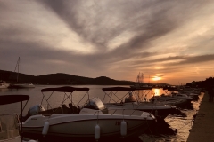 Sonnenuntergang in Tisno