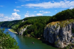 Donaudurchbruch bei Kelheim von oben