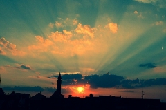 Da geht die Sonne unter!