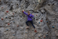 In der Kletterwand
