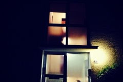 Abends in der Siedlung